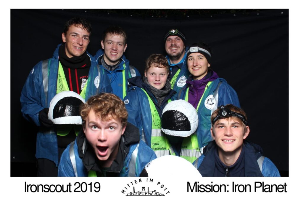 Stationsfoto unseres Läuferteams "Beverly Holz" beim Ironscout 2019